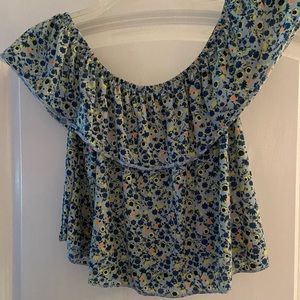 TopShop floral crop top